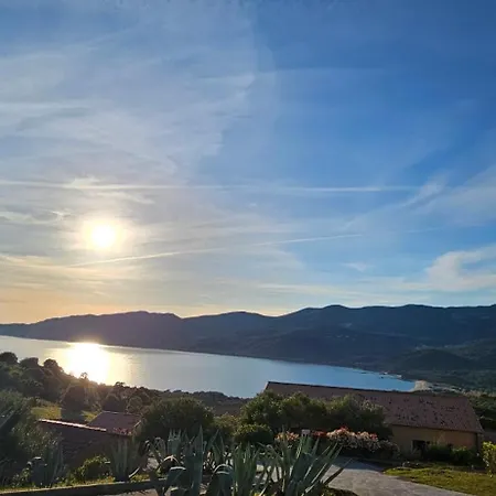T2 Alba Rossa N 124, Chaleureux Vue Et Piscine Apartamento Serra-di-Ferro (Corsica)